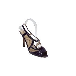 Courtney Crawford Womens Purple Leather Strappy Heels Sandals Shoes Size 9